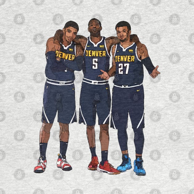 Denver Nuggets Trio by Playful Creatives